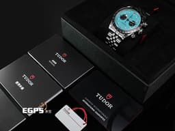 TUDOR 帝舵 Heritage Black Bay Chrono 碧灣 M79360N-0024 計時碼錶 <font color="#48bcd8">&nbsp;話題錶款 「綠松石藍色」錶面</font>&nbsp;<font color="#FF0000">2025年保卡 專賣店限定款 搭配最新快速調節「T-fit」折疊扣</font> 自動上鍊 41mm
