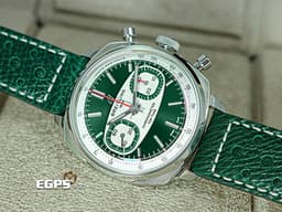BREITLING 百年靈 Top Time B01 Racing 系列 AB0177 計時碼表&nbsp;<font color="#058703">綠熊貓配色面盤</font>&nbsp;不鏽鋼&nbsp;AB01771A1L1X1 復古 賽車錶&nbsp;<font color="#FF0000">自製機芯 限量750支 2026年保單 </font>自動上鍊 38mm