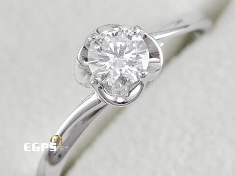 天然鑽石 GIA鑽石 0.30CT D/VS2 K金鑽戒 白K金 天然真鑽 女戒&nbsp; 造型鑽戒 鑽石戒指