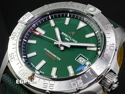BREITLING 百年靈 Avenger 42 復仇者系列 A17328101L1X1 不鏽鋼材質&nbsp;<font color="#009100">綠色面盤</font>&nbsp;<font color="#FF0000">2025年保卡</font> 自動上鍊 42mm