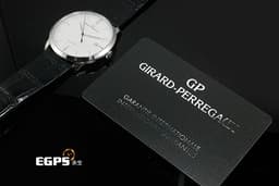 GIRARD-PERREGAUX 芝柏 GP 1966系列 49525-53-131-BK6A 18K白金材質 <font color="#05f0f0">簡約設計</font>&nbsp;<font color="#ff0000">2025年保卡 新錶訂價：622,000元</font>&nbsp;自動上鏈 38mm