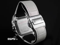 CARTIER 卡地亞 Santos 100 山度士 W20126X8 中型 不鏽鋼 大三針&nbsp;<font color="#ff0000">台灣公司貨</font> 自動上鏈 44.2x35.6mm