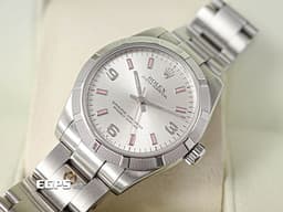 ROLEX 勞力士 Oyster Perpetual 31 蠔式恆動型 177210 <font color="#FFC0CB">粉紅色夜光時標</font>&nbsp;OP31 不鏽鋼 大三針 特殊坑紋外圈&nbsp;<font color="#FF0000">台灣公司貨 </font>自動腕錶 31mm