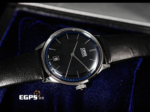 ORIS 豪利時 John Coltrane 爵士限量錶 7681 深藍色面盤&nbsp;0173376814084 不鏽鋼 大三針 藍寶石金魚缸風防&nbsp;限量1000只&nbsp;2025年保卡&nbsp;自動上鍊 38mm
