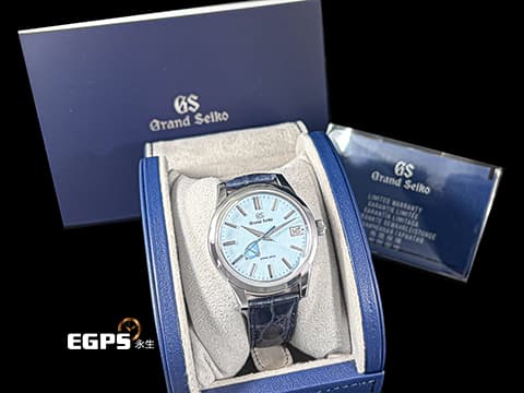 GRAND SEIKO 特級精工 GS 精工 Elegance系列 Spring Drive機芯「Blue Skies and Driven snow」藍雪面 藍雪姬&nbsp;SBGA407 動能顯示 不鏽鋼&nbsp;2026年保單 自動上鏈 40.2mm
