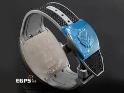 FRANCK MULLER 法蘭穆勒 Vanguard系列 V45 SC DT TT MC TT CAMOUFLAGE <font color=#ff00ff> 鈦金屬材質 </font> <font color=#ffffff>灰色拉絲直條紋面盤</font> 酒桶型 <font color=#ff0000>2025年保單</font> 自動上鍊 44x54mm