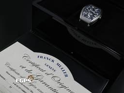FRANCK MULLER 法蘭穆勒 Vanguard系列 V45 SC DT TT MC TT CAMOUFLAGE <font color=#ff00ff> 鈦金屬材質 </font> <font color=#ffffff>灰色拉絲直條紋面盤</font> 酒桶型 <font color=#ff0000>2025年保單</font> 自動上鍊 44x54mm