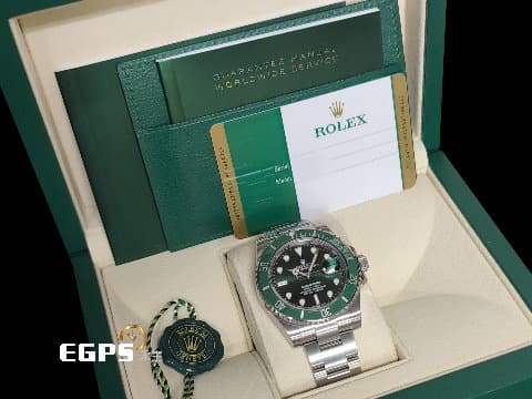 ROLEX 勞力士 Submariner Date 蠔式 潛航者 116610LV 綠水鬼 綠面水鬼 全綠水鬼 不鏽鋼材質 陶瓷錶圈&nbsp;2019年保卡 台灣公司貨&nbsp;潛水錶 自動上鍊 40mm