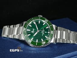 ORIS 豪利時 Aquis Date 時間之海 7789&nbsp;<font color="#009100">綠色陶瓷外圈 綠色面盤 綠水鬼</font>&nbsp;0173377894157 不鏽鋼 大三針&nbsp;<font color="#ff0000">2026年保卡</font><font color="#FF0000"></font> 潛水錶 自動上鍊 43.5mm