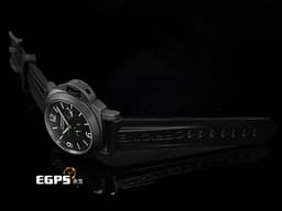 PANERAI 沛納海 LUMINOR PAM028 PAM00028 DLC鍍黑不鏽鋼材質 <font color=#70cce1> 動能儲存顯示 黑色釘格紋面盤 </font> <font color=#FF0000>復刻限量版，全球限量1000只，附限量證書 </font> 自動上鍊 44mm