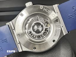 HUBLOT 宇舶 Classic Fusion 經典融合系列 511.NX.7170.RX <font color="#ff0000">高硬度5級鈦金屬材質</font> 藍色太陽紋面盤<font color="#FF0000">&nbsp;2024年電子保單</font>&nbsp;自動上鍊 45mm