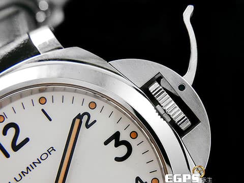 PANERAI 沛納海 Luminor PAM630 PAM00630 白色面盤&nbsp;藍色「OP」閃電標誌 不鏽鋼材質&nbsp;手上鍊 44mm