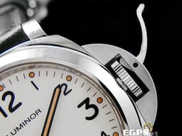 PANERAI 沛納海 Luminor PAM630 PAM00630 白色面盤&nbsp;<font color="#0582f5">藍色「OP」閃電標誌 </font>不鏽鋼材質<font color="#0582f5">&nbsp;</font>手上鍊 44mm
