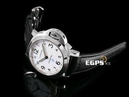 PANERAI 沛納海 Luminor PAM630 PAM00630 白色面盤&nbsp;<font color="#0582f5">藍色「OP」閃電標誌 </font>不鏽鋼材質<font color="#0582f5">&nbsp;</font>手上鍊 44mm