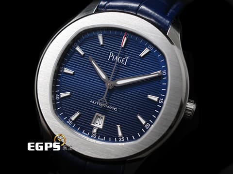 PIAGET 伯爵 Polo Date 系列 G0A43001 藍色雕紋面盤 不鏽鋼 2024年 自動上鍊 42mm