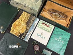 ROLEX 勞力士 DATEJUST DJ 16233 蠔式恆動 18K黃金材質 半金款 <font color="#fffa5c">原裝金色面盤 柱狀時標</font> <font color="#ff0000">台灣公司貨 </font>自動上鍊 36mm