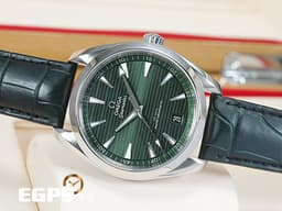 OMEGA 歐米茄 Seamaster 海馬 Aqua Terra 150 系列 22013412110001 <font color="#487407">綠色甲板紋面盤</font> 大三針 不鏽鋼 同軸擒縱&nbsp;<font color="#FF0000">2022年台灣公司貨</font>&nbsp;自動上鍊 41mm