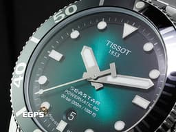 TISSOT 天梭 海星 1000系列 T1204071109101 <font color="#05f0f0">漸層湖水藍色面盤</font> 大三針 不鏽鋼材質&nbsp;<font color="#ff0000">2024年保單</font> 自動上鍊 43mm