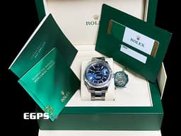 ROLEX 勞力士 Sky-Dweller 蠔式 天行者 326934 <font color="#0080FF">亮藍色面盤</font> 沙羅系統 年曆錶 兩地時區 經典三角坑紋錶圈 <font color="#FF0000">2019年保卡 蠔式（Oyster）三節錶帶</font> 自動上鍊 42mm