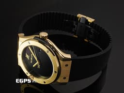 HUBLOT 宇舶 Classic Fusion 經典融合 542.VX.1230.RX.MDM <font color="#f9ec9a">18K黃金材質 簡約黑色面盤</font> 大三針 <font color="#ff0000">2026年電子保單</font> 自動上鍊 42mm