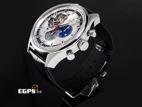 ZENITH 真力時 CHRONOMASTER PRIMERO 03.2520.4061/69.C714&nbsp;不鏽鋼材質 鏤空太陽紋面盤 藍灰色計時錶盤 2016年保卡 台灣公司貨&nbsp;自動上鍊 42mm