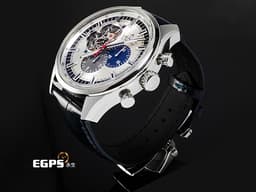 ZENITH 真力時 CHRONOMASTER PRIMERO 03.2520.4061/69.C714&nbsp;不鏽鋼材質 <font color="#05f0f0">鏤空太陽紋面盤 藍灰色計時錶盤 </font><font color="#ff0000">2016年保卡 台灣公司貨</font>&nbsp;自動上鍊 42mm