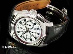 ROGER DUBUIS 羅杰杜彼 La Monegasque 玩家系列 RDDBMG0009 微型自動盤 86300 不鏽鋼材質 白色面盤 摺疊帶扣 計時碼錶 自動上鏈 <font color="#ff0000">2025年保卡 日內瓦印記</font>&nbsp;44mm