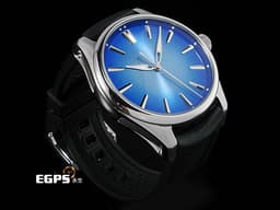 H.MOSER &amp; CIE 亨利慕時 PIONEER CENTRE SECONDS 開拓者 3200-1217 不鏽鋼材質 <font color="#58bbf9">北極藍煙燻面盤</font><font color="#03f6f9"> </font> <font color="#FF0000">2025年保單卡</font>&nbsp;大三針 自動上鍊 42.8mm