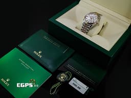 ROLEX 勞力士 蠔式 Datejust 126231 蠔式日誌型 永恒玫瑰金 半金 <font color="#05f0f0">絕版雷射坑紋面 銀色坑紋面盤 原廠鑲嵌鑽石時標</font> <font color="#ff0000">2024年保卡 五銖紀念型錶帶</font> 自動上鍊 36mm