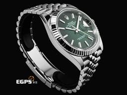 ROLEX 勞力士 Datejust 41 蠔式日誌型 126334 不鏽鋼材質 DJ41 最新款 煙燻綠漸層面盤 經典三角坑紋錶圈 <font color="#FF0000">2026年木紋保卡 紀念型（Jubilee）五銖錶帶</font> 自動上鍊 41mm