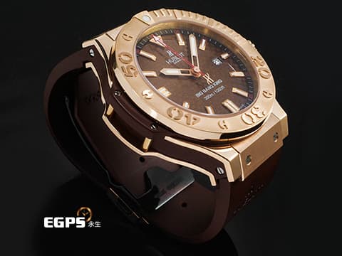Hublot 宇舶 BIG BANG系列 322.PC.1001.RX 18K玫瑰金材質 棕色格紋面盤&nbsp;&nbsp;2019年保卡 整支重約6.24兩 新錶訂價約：1,223,600元&nbsp;自動上鍊 48mm