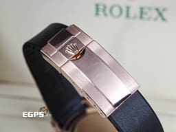 ROLEX 勞力士 Cosmograph Daytona 宇宙計時型 迪通拿 116515LN&nbsp;<font color="#D2691E">絕版阿拉伯數字時標巧克力色面盤 搭配Rubber B橡膠錶帶 </font>116515 LN 永恆玫瑰金&nbsp;陶瓷外圈 計時碼表&nbsp;<font color="#FF0000">2016年保卡&nbsp;</font>賽車錶 自動上鍊 40mm