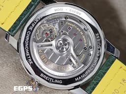BREITLING 百年靈 Top Time系列 AB3113 <font color="#227f10">綠色面盤</font>&nbsp;三日鍊 大三針 不鏽鋼 AB3113171L1X1 <font color="#ff0000">自製B31機芯&nbsp;2026年保單</font>&nbsp;賽車錶 自動上鍊 38mm