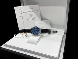 IWC 萬國錶 Portuguese 7 Day Power Reserve 葡萄牙 七日鍊 IW500710&nbsp;<font color="#1479e6">藍色面盤</font> 不鏽鋼 小秒針 動能儲存 大葡萄牙&nbsp;<font color="#FF0000">經典比勒頓上鍊系統 啄木鳥機芯 </font>自動上鍊 42.3mm