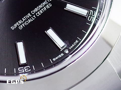 ROLEX 勞力士 DateJust 41 蠔式日誌型 126300 亮黑色面盤 DJ41 不鏽鋼&nbsp;2024年保卡 蠔式（Oyster）三節錶帶  自動上鍊 41mm