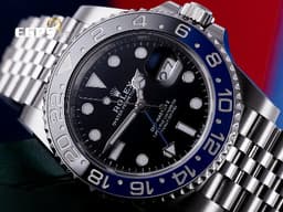 ROLEX 勞力士 GMT-Master II 蠔式 格林威治型 126710BLNR <font color="#4169e1">蝙蝠俠 Batman 藍黑圈</font>&nbsp;126710 BLNR 兩地時間 不鏽鋼&nbsp;<font color="#FF0000">2019年台灣公司貨 紀念型（Jubilee）五銖錶帶</font> 自動上鍊 40mm