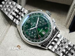 BREITLING 百年靈 Premier B01 Chronograph 42 璞雅系列 AB0145&nbsp;<font color="#058703">綠色面盤</font>&nbsp;計時碼表 不鏽鋼 <font color="#ff0000">B01自製機芯</font>&nbsp;<font color="#FF0000">2024年保單</font>&nbsp;自動上鍊 42mm
