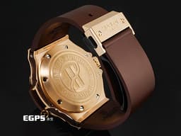 Hublot 宇舶 BIG BANG系列 322.PC.1001.RX 18K玫瑰金材質 <font color="#eed4af">棕色格紋面盤</font>&nbsp;&nbsp;<font color="#ff0000">2019年保卡 整支重約6.24兩 新錶訂價約：1,223,600元</font>&nbsp;自動上鍊 48mm