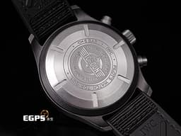 IWC 萬國 Pilot`s Chronograph 飛行員系列 IW389101 計時碼表 星期日期顯示<font color="#33CCFF">「Top Gun」海軍空戰部隊</font> 黑陶瓷錶殼 <font color="#FF0000">2021年保卡</font>&nbsp;自動上鏈 44.5 mm