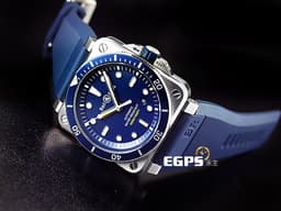 Bell & Ross 柏萊士 BR03-92 Diver Blue 不鏽鋼材質 <font color=#2828FF> 藍色面盤 藍色錶圈</font>  <font color=#FF0000>台灣公司貨 2023年保單 潛水錶款</font> 自動上鍊 42mm