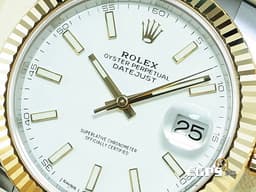 ROLEX 勞力士 DATEJUST II 126333 不鏽鋼&18K黃金材質 半金款 <font color=#ffffff>白色面盤</font> <font color=#FF0000>2017年保卡</font> 自動上鏈 41mm
