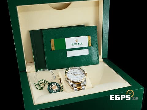 ROLEX 勞力士 DATEJUST II 126333 不鏽鋼&amp;18K黃金材質 半金款 白色面盤 2017年保卡 自動上鏈 41mm