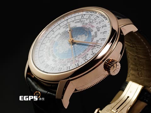 Vacheron Constantin VC 江詩丹頓 Patrimony Traditionnelle 傳承系列 86060/000R-9640 18K玫瑰金材質  蘭伯特投影世界地圖 超複雜三錶盤設計 有別於一般世界時區24個時區 這款有能準確的顯示37個時區 2016年保卡 新錶訂價1,615,000元&nbsp; 自動上鍊 42.5mm