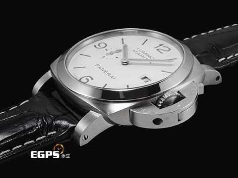 PANERAI 沛納海 Luminor Marina PAM3314 PAM03314 不鏽鋼材質 白色面盤 PAM快速裝卸系統™&nbsp;2026年保卡&nbsp;自動上鍊 44mm