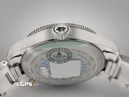 Montblanc萬寶龍 1858 GMT MB129616 <font color="#0582f5">藍色太陽放射紋面盤 </font><font color="#05f0f0">錶背雕刻世界地圖、海洋及 24 個時區城市名稱 可作為世界時間參考</font><font color="#0582f5"> </font><font color="#ff0000">2025年</font>&nbsp;不鏽鋼材質<font color="#FF0000">&nbsp;</font>自動上鍊 43mm