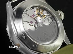 BLANCPAIN 寶珀 Fifty-Fathoms Bathyscaphe 五十噚系列 5000 1110 NAKA 不鏽鋼材質 <font color="#0582f5">單向旋轉磨砂緞面不鏽鋼錶圈 灰色流星放射飾紋面盤</font><font color="#FF0000"> 2021年保卡</font>&nbsp;自動上鍊 43mm
