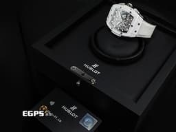 HUBLOT 宇舶 Spirit of Big Bang White Ceramic 大爆炸 靈魂系列 641.HX.0173.LR <font color="#05f0f0">白色陶瓷材質錶殼</font>&nbsp;計時碼表 酒桶型 <font color="#FF0000">2020年卡&nbsp;</font>自動上鍊 42mm