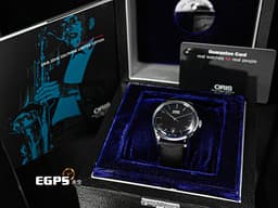 ORIS 豪利時 John Coltrane 爵士限量錶 7681 <span style="caret-color: rgb(97, 97, 97);"><font color="#002e7a">深藍色面盤</font></span>&nbsp;0173376814084 不鏽鋼 大三針 <font color="#ff0000">藍寶石金魚缸風防&nbsp;限量1000只&nbsp;2025年保卡</font>&nbsp;自動上鍊 38mm