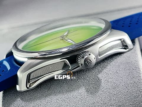 H. Moser &amp; Cie. 亨利慕時 Pioneer Centre Seconds 開拓者 清新亮眼的柑橘綠面盤 3201-1204 三日鍊 開拓者大三針 柑橘綠概念腕錶&nbsp;不鏽鋼 大三針&nbsp;2025年保單&nbsp;自動上鍊&nbsp; 42.8mm