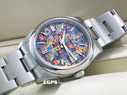 ROLEX 勞力士 Oyster Perpetual 36 經典 蠔式恆動型 126000 <font color="#fa00fa">新款</font>&nbsp;<font color="#0582f5">彩色紀念花紋</font><font color="#05f0f0">漆面圖案面盤</font><font color="FFB7DD"> </font> OP36 904L不鏽鋼 126000-0016 大三針&nbsp;<font color="#FF0000">2026年 新式木質保卡</font> 自動上鍊 36mm